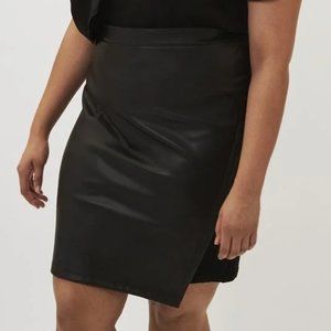 Universal Standard Mosman “leatherette” skirt